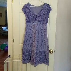 Athleta purple stretch dress with mandala pattern